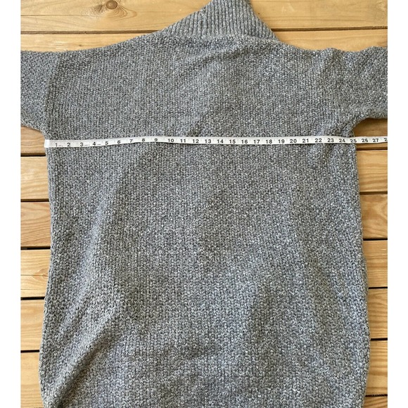 RESERVED Long Open Front Knit Cardigan Sweater L - Picture 6 of 8